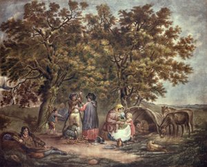 The Gipsies Tent by George Morland